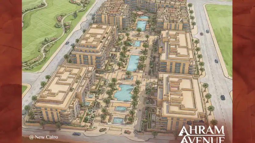 مخطط مشروع Ahram Avenue التجمع الخامس