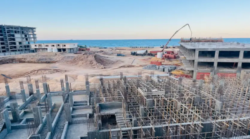 شالية للبيع 60 متر متشطب بالكامل في قرية بيلا ايست الجلالة العين السخنة