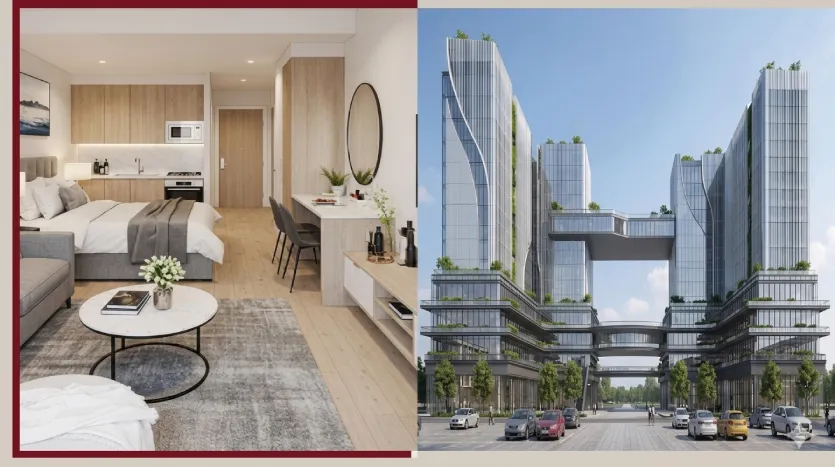 وحدة فندقية 30متر متشطبة بالكامل فى مشروع جلو تيرا تاورز فى العاصمة الادارية