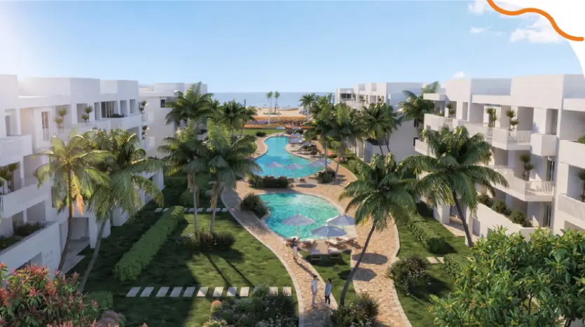 شاليه للبيع 127م متشطب بالكامل في قريه دوراي باي راس البر