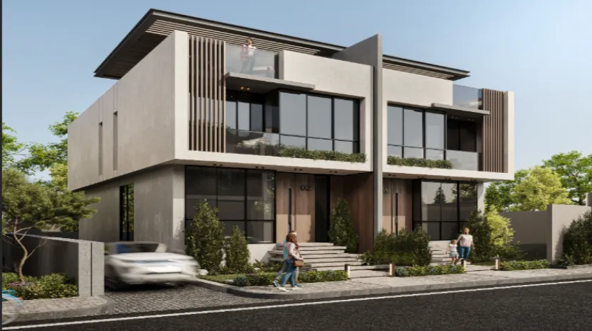 توين هاوس للبيع 245متر بجاردن فى كمبوند باي الشيخ زايد بالتقسيط