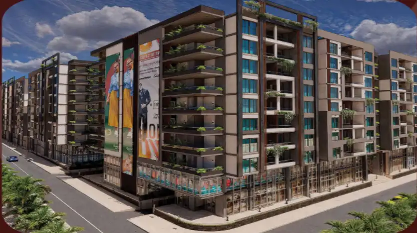 شقة للبيع 125متر نص تشطيب و بفيو جاردن فى كمبوند سارة ريزيدنس