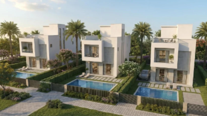 فيلا للبيع 243متر بجاردن فى كمبوند ليفيتي زايد الجديدة الحزام الاخضر حوض 6