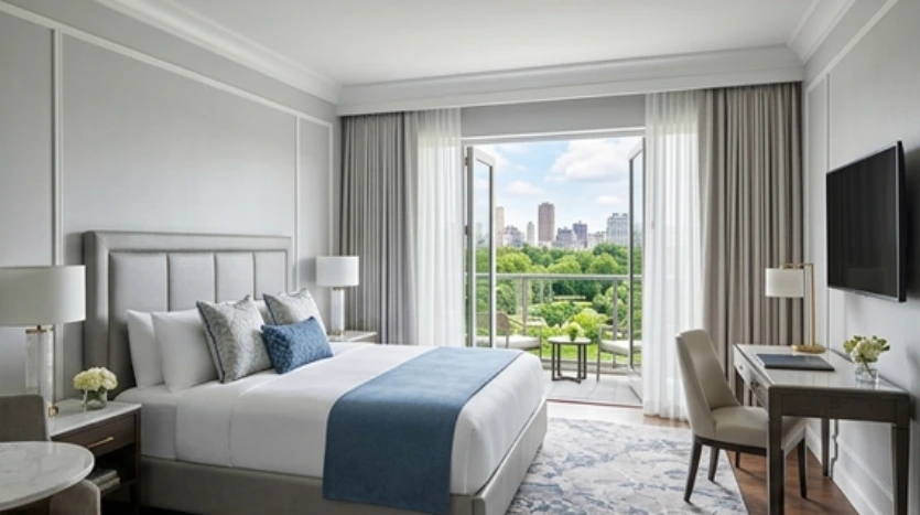 وحدة فندقية للبيع 50 متر متشطبة بالتكييفات فى الشيخ زايد القديمة لو كالم دو زايد