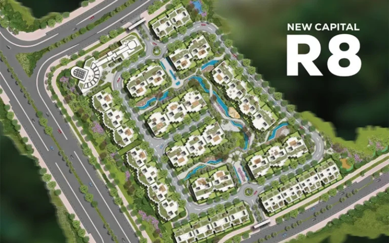 شقة للبيع  156 متر في كمبوند قمري العاصمة الإدارية Compound Qamari New Capital