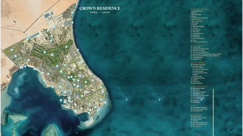 Coves hurghada location 