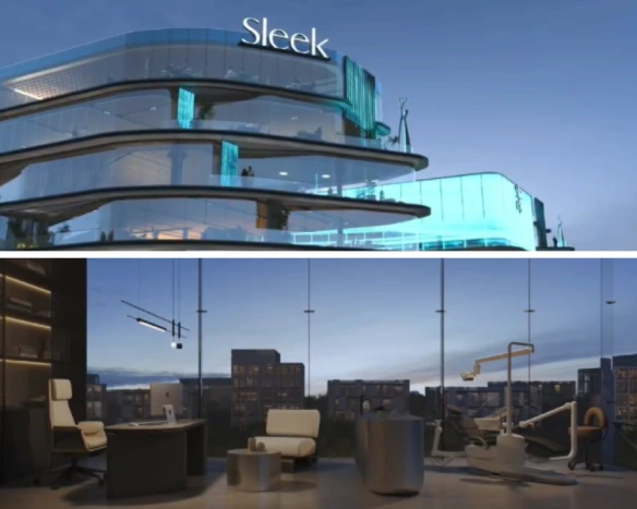 عيادة للبيع 37متر فى مول sleek على شارع التسعين الجنوبي و ومحور محمد نجيب التجمع الخامس