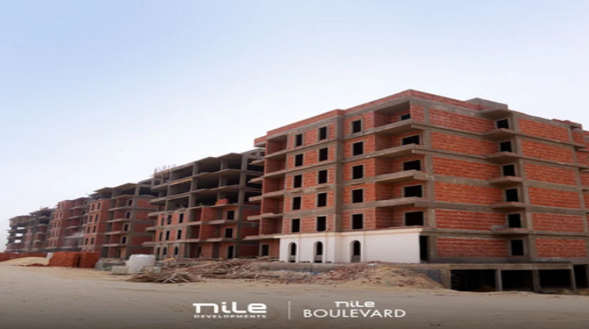 شقة للبيع 4 غرف على طريق السويس كمبوند نايل بوليفارد nile boulevard
